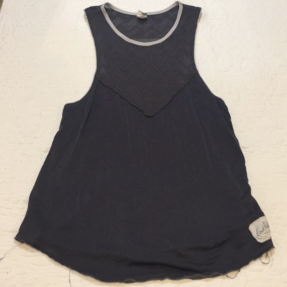 Free people charcoal colored tank